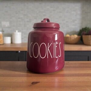 NEW RAE DUNN Artisan Collection Ceramic Cookie Jar Canister with Lid